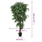vidaXL Mangobaum Künstlich 1050 Blätter 200 cm Grün vidaXL Mangobaum Künstlich 1050 Blätter 200 cm Grün