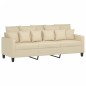 vidaXL 3-Sitzer-Sofa Creme 180 cm Stoff vidaXL 3-Sitzer-Sofa Creme 180 cm Stoff
