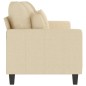 vidaXL 3-Sitzer-Sofa Creme 180 cm Stoff vidaXL 3-Sitzer-Sofa Creme 180 cm Stoff