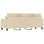 vidaXL 3-Sitzer-Sofa Creme 180 cm Stoff vidaXL 3-Sitzer-Sofa Creme 180 cm Stoff