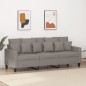 vidaXL 3-Sitzer-Sofa Taupe 180 cm Stoff vidaXL 3-Sitzer-Sofa Taupe 180 cm Stoff
