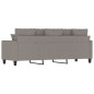 vidaXL 3-Sitzer-Sofa Taupe 180 cm Stoff vidaXL 3-Sitzer-Sofa Taupe 180 cm Stoff