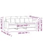 vidaXL 3-Sitzer-Sofa Taupe 180 cm Stoff vidaXL 3-Sitzer-Sofa Taupe 180 cm Stoff