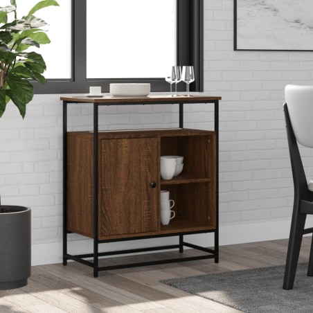 vidaXL Sideboard Braun Eichen-Optik 69x35x80 cm Holzwerkstoff