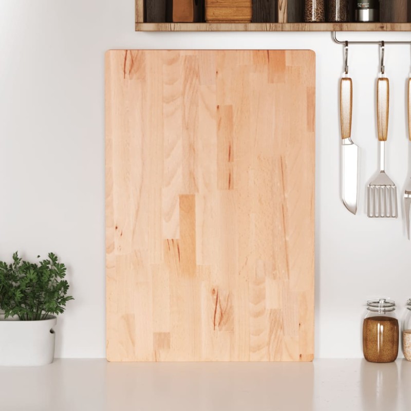 vidaXL Schneidebrett 60x40x4 cm Massivholz Buche vidaXL Schneidebrett 60x40x4 cm Massivholz Buche