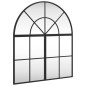 vidaXL Wandspiegel Schwarz 60x70 cm Gewölbt Eisen vidaXL Wandspiegel Schwarz 60x70 cm Gewölbt Eisen
