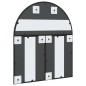 vidaXL Wandspiegel Schwarz 60x70 cm Gewölbt Eisen vidaXL Wandspiegel Schwarz 60x70 cm Gewölbt Eisen