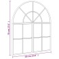 vidaXL Wandspiegel Schwarz 60x70 cm Gewölbt Eisen vidaXL Wandspiegel Schwarz 60x70 cm Gewölbt Eisen
