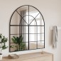 vidaXL Wandspiegel Schwarz 100x110 cm Gewölbt Eisen vidaXL Wandspiegel Schwarz 100x110 cm Gewölbt Eisen