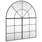 vidaXL Wandspiegel Schwarz 100x110 cm Gewölbt Eisen vidaXL Wandspiegel Schwarz 100x110 cm Gewölbt Eisen