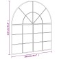 vidaXL Wandspiegel Schwarz 100x110 cm Gewölbt Eisen vidaXL Wandspiegel Schwarz 100x110 cm Gewölbt Eisen