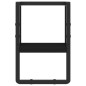 vidaXL Wandregal mit Stange Schwarz 20x25x30 cm vidaXL Wandregal mit Stange Schwarz 20x25x30 cm