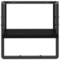 vidaXL Wandregal mit Stange Schwarz 30x25x30 cm vidaXL Wandregal mit Stange Schwarz 30x25x30 cm
