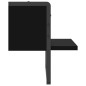 vidaXL Wandregal mit Stange Schwarz 30x25x30 cm vidaXL Wandregal mit Stange Schwarz 30x25x30 cm