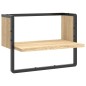 vidaXL Wandregal mit Stange Sonoma-Eiche 40x25x30 cm vidaXL Wandregal mit Stange Sonoma-Eiche 40x25x30 cm
