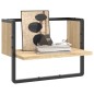 vidaXL Wandregal mit Stange Sonoma-Eiche 40x25x30 cm vidaXL Wandregal mit Stange Sonoma-Eiche 40x25x30 cm