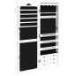 Schmuckschrank mit Spiegel Wandmontage Weiß 37,5x10x106 cm Schmuckschrank mit Spiegel Wandmontage Weiß 37,5x10x106 cm