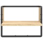 vidaXL Wandregal mit Stange Sonoma-Eiche 40x25x30 cm vidaXL Wandregal mit Stange Sonoma-Eiche 40x25x30 cm