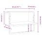 vidaXL Wandregal mit Stange Sonoma-Eiche 40x25x30 cm vidaXL Wandregal mit Stange Sonoma-Eiche 40x25x30 cm