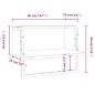vidaXL Wandregal mit Stange Grau Sonoma 40x25x30 cm vidaXL Wandregal mit Stange Grau Sonoma 40x25x30 cm