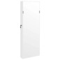 Schmuckschrank mit Spiegel Wandmontage Weiß 37,5x10x106 cm Schmuckschrank mit Spiegel Wandmontage Weiß 37,5x10x106 cm