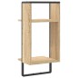 vidaXL Wandregal mit Stange Sonoma-Eiche 30x25x65 cm vidaXL Wandregal mit Stange Sonoma-Eiche 30x25x65 cm