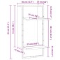 vidaXL Wandregal mit Stange Sonoma-Eiche 30x25x65 cm vidaXL Wandregal mit Stange Sonoma-Eiche 30x25x65 cm
