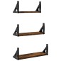 vidaXL 3-tlg. Wandregal-Set Räuchereiche Holzwerkstoff vidaXL 3-tlg. Wandregal-Set Räuchereiche Holzwerkstoff