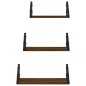 vidaXL 3-tlg. Wandregal-Set Braun Eichen-Optik Holzwerkstoff vidaXL 3-tlg. Wandregal-Set Braun Eichen-Optik Holzwerkstoff