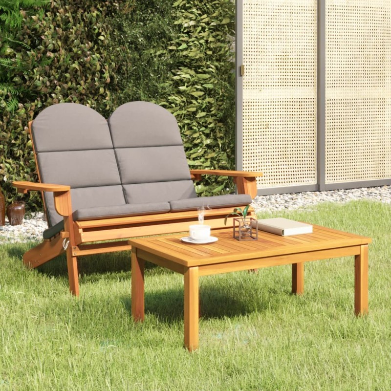 2-tlg. Garten-Lounge-Set Adirondack Massivholz Akazie 2-tlg. Garten-Lounge-Set Adirondack Massivholz Akazie