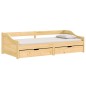 vidaXL Tagesbett mit 2 Schubladen IRUN 90x200 cm Massivholz Kiefer vidaXL Tagesbett mit 2 Schubladen IRUN 90x200 cm Massivholz Kiefer
