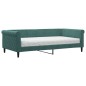 vidaXL Tagesbett mit Matratze Dunkelgrün 100x200 cm Samt vidaXL Tagesbett mit Matratze Dunkelgrün 100x200 cm Samt
