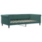 vidaXL Tagesbett mit Matratze Dunkelgrün 100x200 cm Samt vidaXL Tagesbett mit Matratze Dunkelgrün 100x200 cm Samt