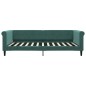 vidaXL Tagesbett mit Matratze Dunkelgrün 100x200 cm Samt vidaXL Tagesbett mit Matratze Dunkelgrün 100x200 cm Samt