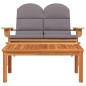 2-tlg. Garten-Lounge-Set Adirondack Massivholz Akazie 2-tlg. Garten-Lounge-Set Adirondack Massivholz Akazie