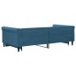 vidaXL Tagesbett Ausziehbar Blau 100x200 cm Samt