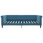 vidaXL Tagesbett Ausziehbar Blau 100x200 cm Samt