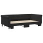 vidaXL Tagesbett Ausziehbar Schwarz 100x200 cm Samt vidaXL Tagesbett Ausziehbar Schwarz 100x200 cm Samt