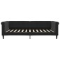 vidaXL Tagesbett Ausziehbar Schwarz 100x200 cm Samt vidaXL Tagesbett Ausziehbar Schwarz 100x200 cm Samt