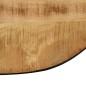 vidaXL Couchtisch Oval Raues Mango-Massivholz und Stahl 100 cm vidaXL Couchtisch Oval Raues Mango-Massivholz und Stahl 100 cm