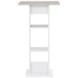 vidaXL Bartisch Weiß und Beton 60x60x110 cm vidaXL Bartisch Weiß und Beton 60x60x110 cm