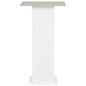 vidaXL Bartisch Weiß und Beton 60x60x110 cm vidaXL Bartisch Weiß und Beton 60x60x110 cm