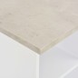 vidaXL Bartisch Weiß und Beton 60x60x110 cm vidaXL Bartisch Weiß und Beton 60x60x110 cm