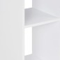 vidaXL Bartisch Weiß und Beton 60x60x110 cm vidaXL Bartisch Weiß und Beton 60x60x110 cm