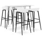vidaXL 5-tlg. Bar-Set Weiß vidaXL 5-tlg. Bar-Set Weiß