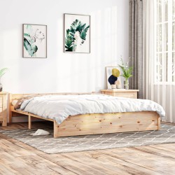 vidaXL Massivholzbett 180x200 cm