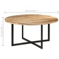 vidaXL Esstisch 150x75 cm Massivholz Mango vidaXL Esstisch 150x75 cm Massivholz Mango