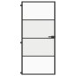 vidaXL Innentür Schlank Schwarz 93x201,5 cm Hartglas & Aluminium vidaXL Innentür Schlank Schwarz 93x201,5 cm Hartglas & Aluminium