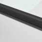 vidaXL Innentür Schlank Schwarz 93x201,5 cm Hartglas & Aluminium vidaXL Innentür Schlank Schwarz 93x201,5 cm Hartglas & Aluminium