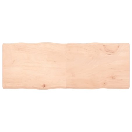 vidaXL Tischplatte 160x60x4 cm Massivholz Eiche Unbehandelt Baumkante